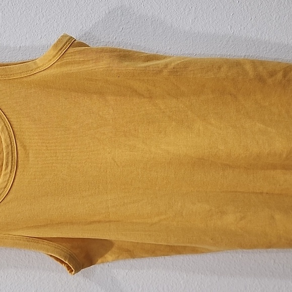 American Eagle Outfitters Mustard Yellow Fitted Tank - Picture 3 of 7